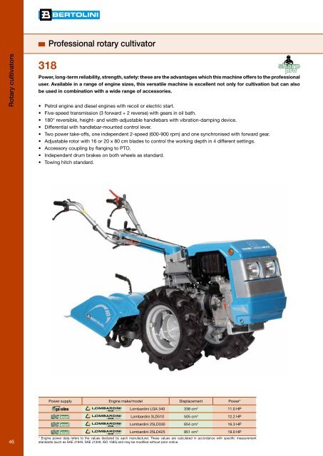 Product Catalogue 2012 - Bertolini
