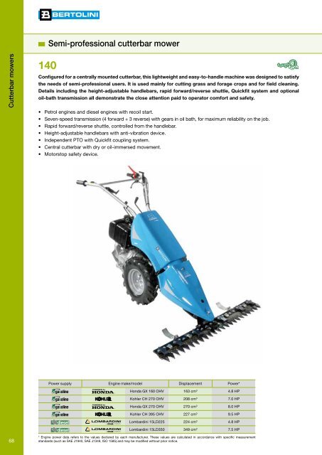 Product Catalogue 2012 - Bertolini