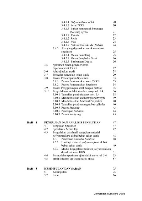 studi experimental dan analisa respon material polymericfoam yang ...