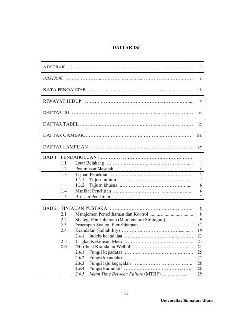 analisis mesin dan komponen kritis sebagai dasar pengembangan ...