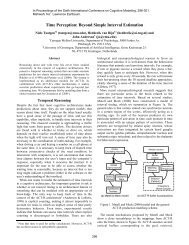 Time Perception: Beyond Simple Interval Estimation - International ...