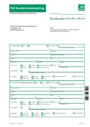 Antrag PSD SparPlan - PSD Bank Niederbayern-Oberpfalz eG