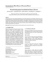 Wound healing Agents from Medicinal Plants: A Review