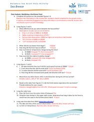 Teacher answer key - Delaware Sea Grant