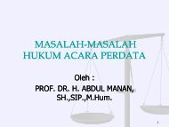 berbagai masalah hukum acara dalam praktek peradilan ... - MS Aceh