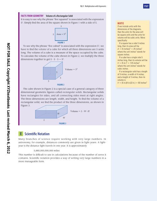 Exponents and Polynomials - XYZ Custom Plus