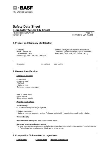 MSDS Eukesolar Yellow ER_EN.pdf - Prismadye