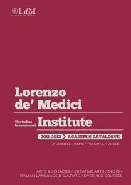 Download LdM Academic Catalog - Lorenzo de' Medici