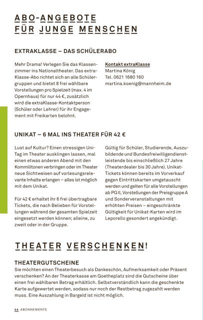 Abos und Karten (PDF) - Nationaltheater Mannheim