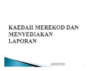 1 KAEDAH MEREKOD DAN MENYEDIAKAN LAPORAN