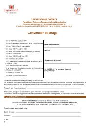 Convention en format pdf - FacultÃ© de Sciences Fondamentales et ...