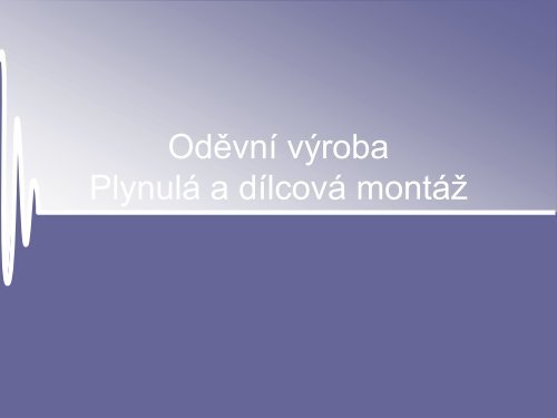 Oděvní výroba