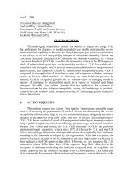 CLSI Citizen Petition, Docket #2006P-0271 - Microbiology