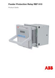 Feeder Protection Relay REF 610 - APE Distribuidor ABB