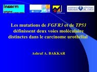 Mutations FGFR3 et P53 dans le cancer de la vessie - Service d ...