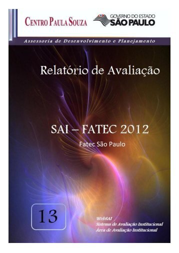 RelatÃ³rio de AvaliaÃ§Ã£o SAI - FATEC-SP - 2012