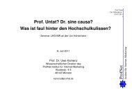 Dr. sine causa? - ProfNet