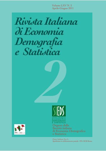 Rivista Italiana di Economia Demografia e Statistica - Sieds