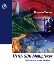 TN1Ue SDH Multiplexer - Energy Networks Association