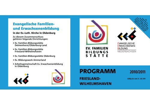 Programm EFB 2010-2011 - Kirche am Meer, Leben - Glauben - Küste