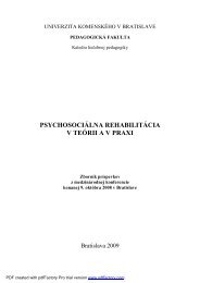 Zbornik 09 10 2008 - pro lp asociÃ¡cia lieÄebnÃ½ch pedagÃ³gov