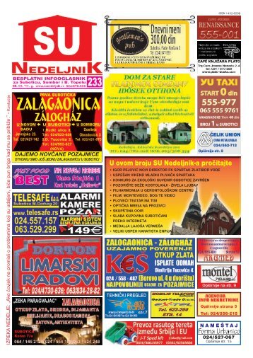 Ako Äovek ne promisli o problemima koji su udaljeni ... - Su Nedeljnik