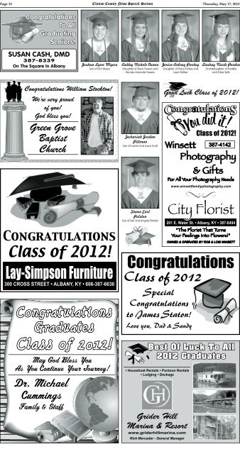 Class of 2012 - Clinton County News