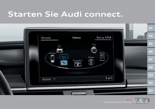Starten Sie Audi connect.