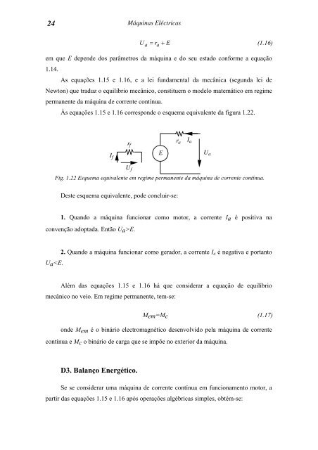 CAPÃTULO 1 MÃQUINAS DE CORRENTE CONTÃNUA