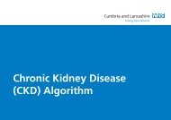 Chronic Kidney Disease (CKD) Algorithm - NHS Cumbria