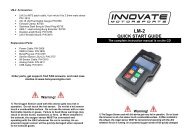 LM-2 Quick Start Guide - Innovate Motorsports