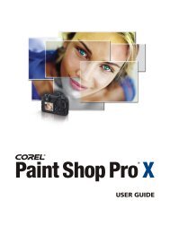 Paint Shop Pro X User Guide - FTP - Corel Corporation