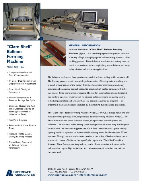 A œclam Shella Balloon Forming Machine A œclam Shella Balloon Forming Machine