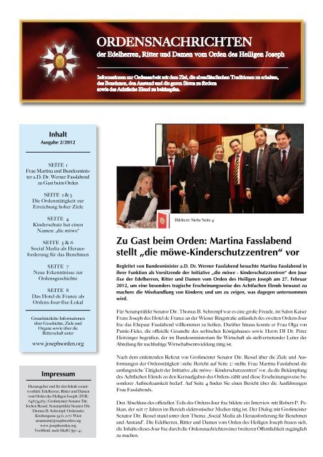 Ordensnachrichten (Ausgabe 2-2012) - Jochen Ressel