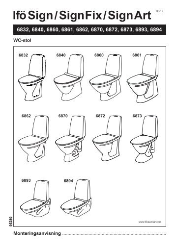 Ifö Sign/Sign Fix/Sign Art WC-stol 6840, 6860, 6861 ... - Hemfint.se