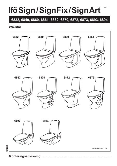 Ifö Sign/Sign Fix/Sign Art WC-stol 6840, 6860, 6861 ... - Hemfint.se