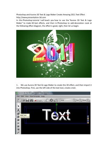 How to Create a 3D Text and Export to PhotoShop. - Aurora 3D ...