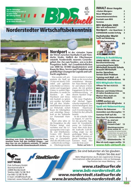Norderstedter Wirtschaftsbekenntnis Regenta Verlag