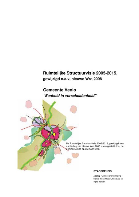 Ruimtelijke Structuurvisie 2005-2015, Gemeente Venlo