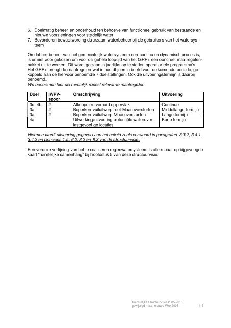 Ruimtelijke Structuurvisie 2005-2015, Gemeente Venlo