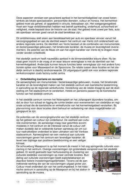 Ruimtelijke Structuurvisie 2005-2015, Gemeente Venlo