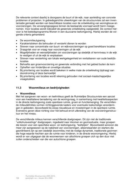 Ruimtelijke Structuurvisie 2005-2015, Gemeente Venlo