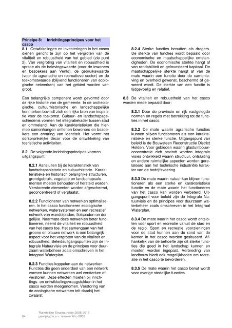 Ruimtelijke Structuurvisie 2005-2015, Gemeente Venlo