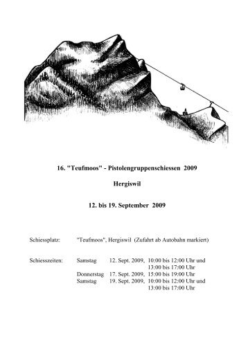 Teufmoos - Pistolensektion Hergiswil