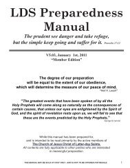 LDS Preparedness Manual - The Survival Mom