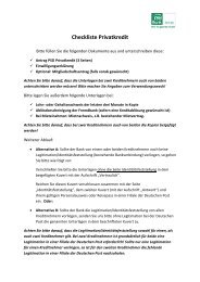 Checkliste Privatkredit - PSD Bank Köln eG