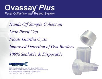 Ovassay® Plus Fecal Collection and Testing System
