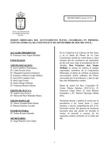 29-Sep - Ayuntamiento de Las Cabezas de San Juan
