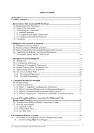 Philippines Procurement System Assessment: Report - unpcdc