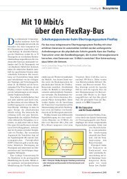 Mit 10 Mbit/s über den FlexRay-Bus